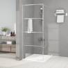  Walk-in Shower Wall Silver 80x195 cm Clear ESG Glass Colour silver Size 80 x 195 cm Model transparent 