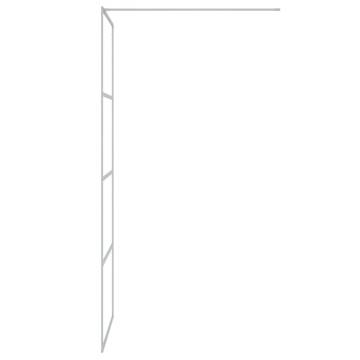 Walk-in Shower Wall Silver 80x195 cm Clear ESG Glass