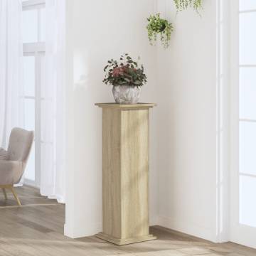 Plant Stand Sonoma Oak 33x33x100 cm | Durable Engineered Wood