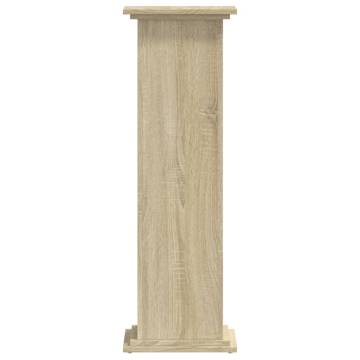 Plant Stand Sonoma Oak 33x33x100 cm | Durable Engineered Wood