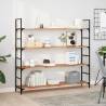  Floating Shelves 4 pcs 160x30x2 cm Oil Finished Solid Wood Acacia Colour dark brown Size 160 x 30 x 2 cm Quantity in Package 4 Number of Pieces 1 