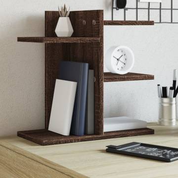 Desk Organiser Brown Oak - Stylish & Durable | HipoMarket