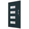 Buy Anthracite Aluminium & PVC Front Door 110x210 cm