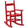 Children's Rocking Chairs - 2 pcs Red Solid Wood | HipoMarket