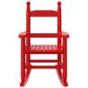 Children's Rocking Chairs - 2 pcs Red Solid Wood | HipoMarket