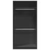 Wardrobe Black 100x50x200 cm – Durable Engineered Wood