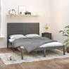 Bed Frame Grey Solid Wood 120x200 cm Colour grey Size 120 x 200 cm 