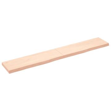 Wall Shelf 180x30 cm - Untreated Solid Oak Wood