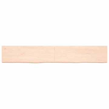 Wall Shelf 180x30 cm - Untreated Solid Oak Wood