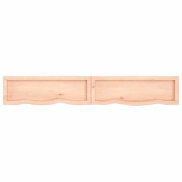 Wall Shelf 180x30 cm - Untreated Solid Oak Wood