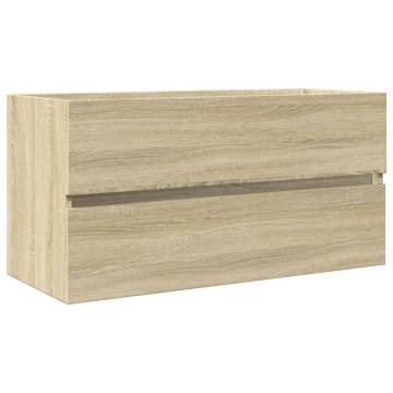 2 Piece Bathroom Furniture Set - Ceramic & Engineered Wood