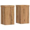 Artisian Oak Plant Stands - 2 pcs | Durable Engineered Wood