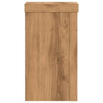 Artisian Oak Plant Stands - 2 pcs | Durable Engineered Wood