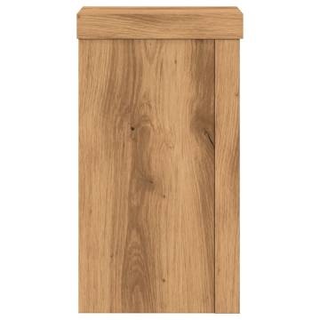 Artisian Oak Plant Stands - 2 pcs | Durable Engineered Wood