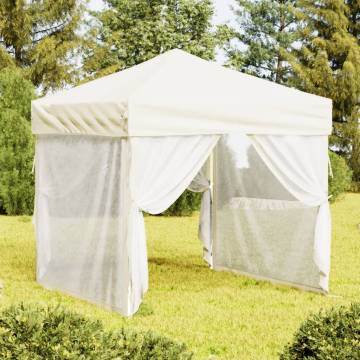 Folding Party Tent with Sidewalls Cream 2x2 m - Buy Now