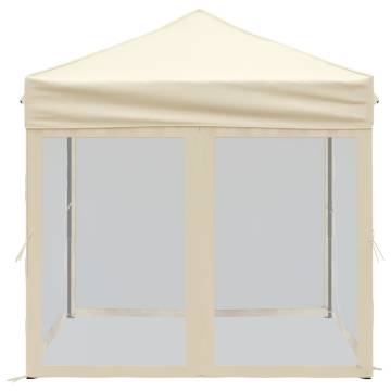 Folding Party Tent with Sidewalls Cream 2x2 m - Buy Now