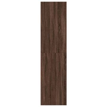 Stylish Brown Oak Wardrobe - 100x50x200 cm - Engineered Wood