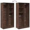 Stylish Brown Oak Wardrobe - 100x50x200 cm - Engineered Wood