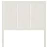 White Bed Headboard - Solid Pine Wood 80.5x4x100 cm | Hipomarket