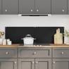  Kitchen Backsplashes 2 pcs Black 70x60 cm Tempered Glass Colour black Size 70 x 60 cm Quantity in Package 2 