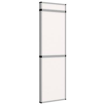 12-Panel Folding Exhibition Display Wall - 242x200 cm White