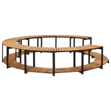 Solid Acacia Wood Spa Surround - 273x53 cm | HipoMarket