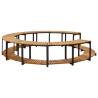 Solid Acacia Wood Spa Surround - 273x53 cm | HipoMarket