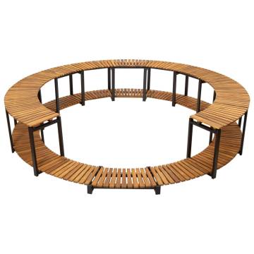 Solid Acacia Wood Spa Surround - 273x53 cm | HipoMarket