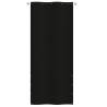 Black Balcony Screen 100x240 cm - Privacy & Decoration