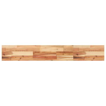 Floating Shelves - Solid Wood Acacia | 2 pcs 120x20x4 cm