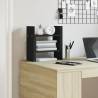 Desk Organiser Black - Compact Engineered Wood Storage