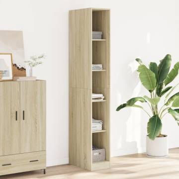 Sonoma Oak Wardrobe - Stylish Engineered Wood Storage Unit