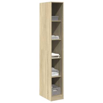 Sonoma Oak Wardrobe - Stylish Engineered Wood Storage Unit