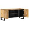 Solid Wood Mango TV Cabinet - Industrial Style 105x34x46 cm