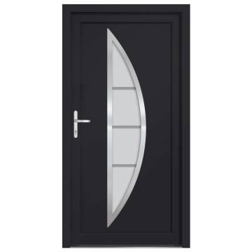 Front Door Anthracite 98x208 cm PVC - Stylish & Secure