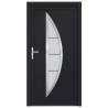 Front Door Anthracite 98x208 cm PVC - Stylish & Secure