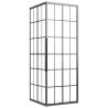 Shower Cabin Frosted ESG 70x70 cm - Black | Hipomarket