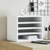  Desk Organiser White 36x26x29.5 cm Engineered wood Colour white 