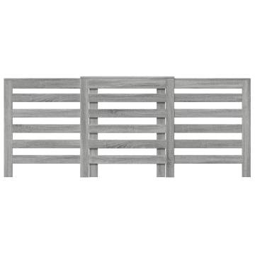 Stylish Grey Sonoma Radiator Cover - Engineered Wood Design