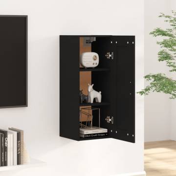 Wall Cabinet Black 35x34x90 cm - Stylish & Space-Saving