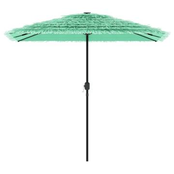 Garden Parasol with Steel Pole - Stylish Green Umbrella | HipoMarket