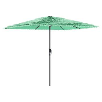 Garden Parasol with Steel Pole - Stylish Green Umbrella | HipoMarket