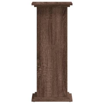 Brown Oak Plant Stand - 33x33x80 cm | Hipomarket