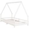 Kids Bed Frame White 90x190 cm Solid Pine - Fun & Sturdy