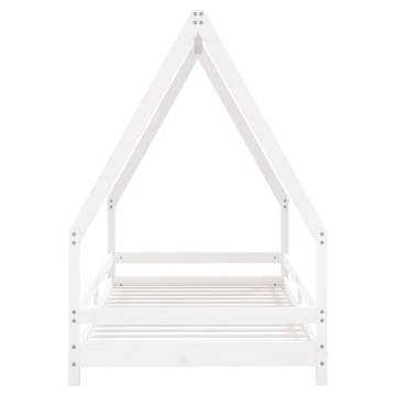 Kids Bed Frame White 90x190 cm Solid Pine - Fun & Sturdy