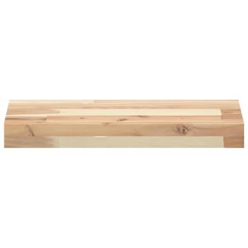 Floating Shelves 2 Pcs | Solid Acacia Wood | 60x20x4 cm