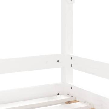 Kids Bed Frame White 90x190 cm Solid Pine - Fun & Sturdy