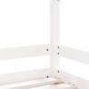 Kids Bed Frame White 90x190 cm Solid Pine - Fun & Sturdy