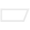 Elegant Trapezium Shelf Brackets for Washbasin - 2 pcs White