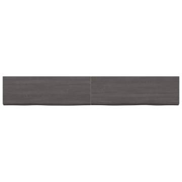 Wall Shelf Dark Brown – Solid Oak | Stylish Storage Solution